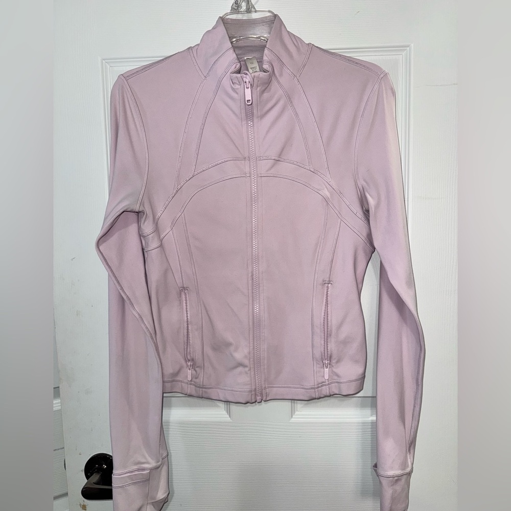 Lululemon nulu cropped define jacket strawberry milkshake